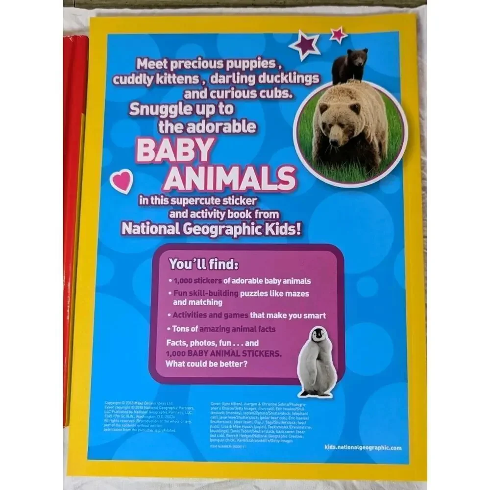 National Geographic Baby Animals Read To Explore Set Level 1 + Sticker Book